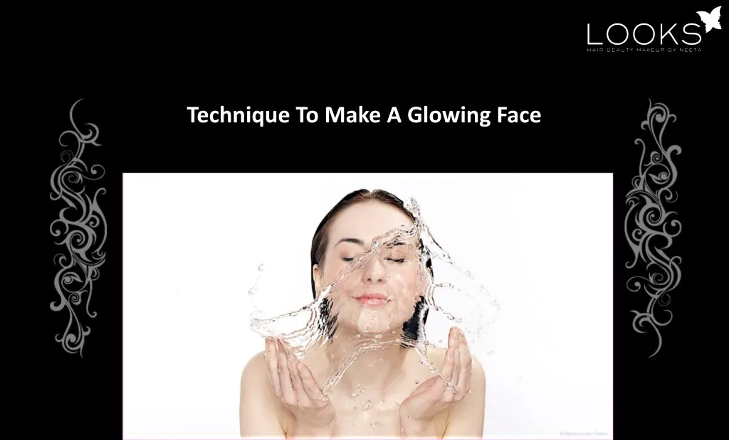 technique to make a glowing face