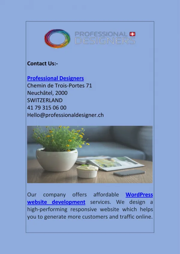 WordPress Website Development Services | Professional Designers