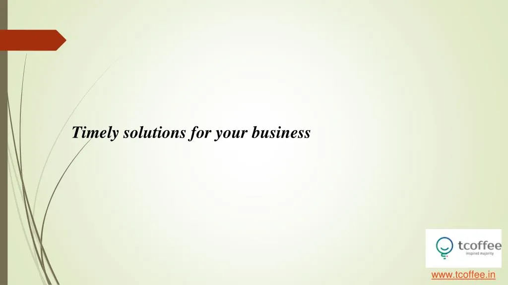 timely solutions for your business