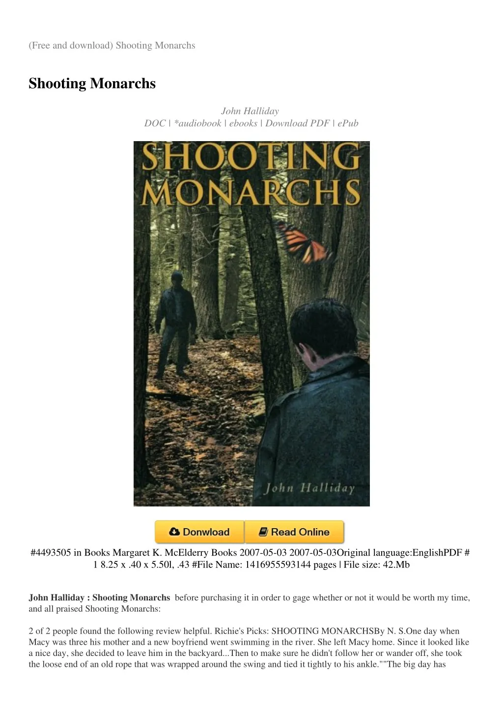 free and download shooting monarchs