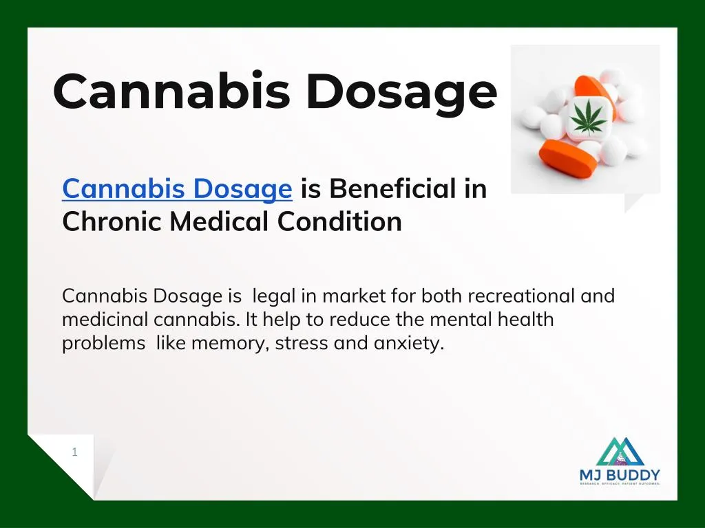 cannabis dosage
