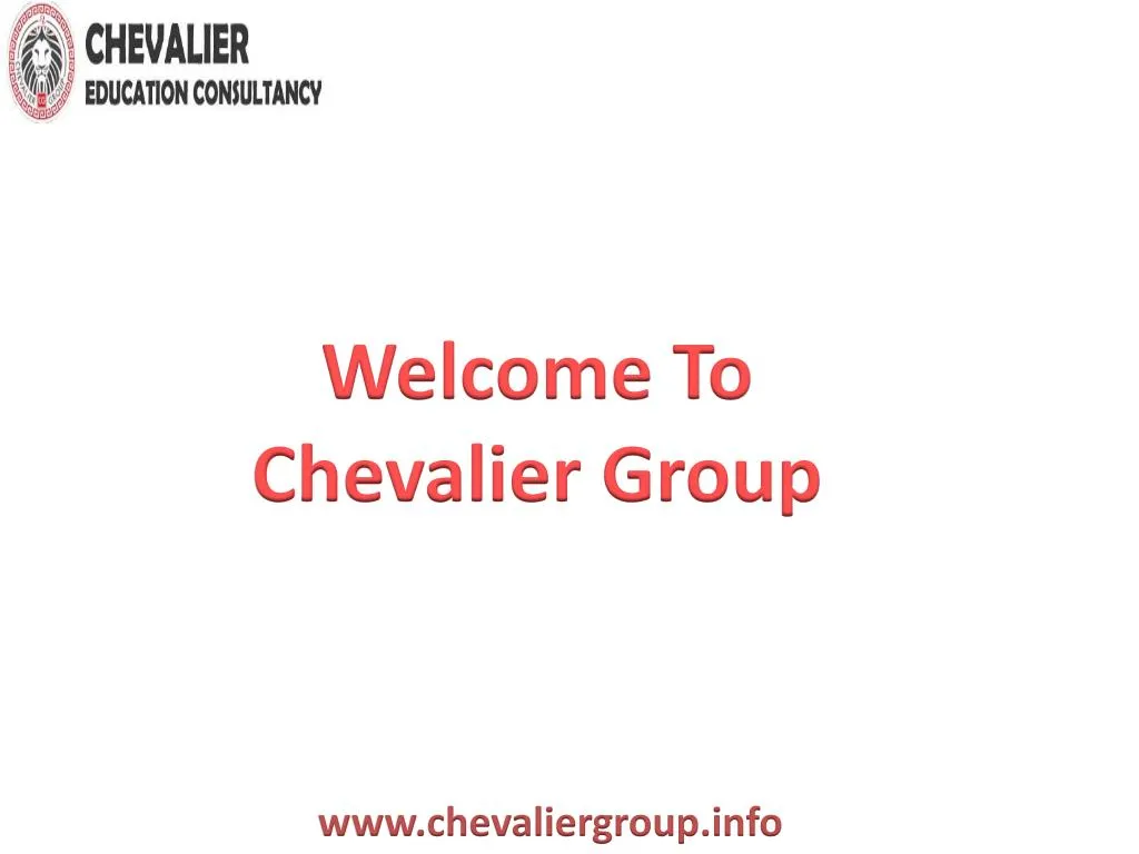 welcome to chevalier group