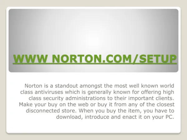 www norton com setup