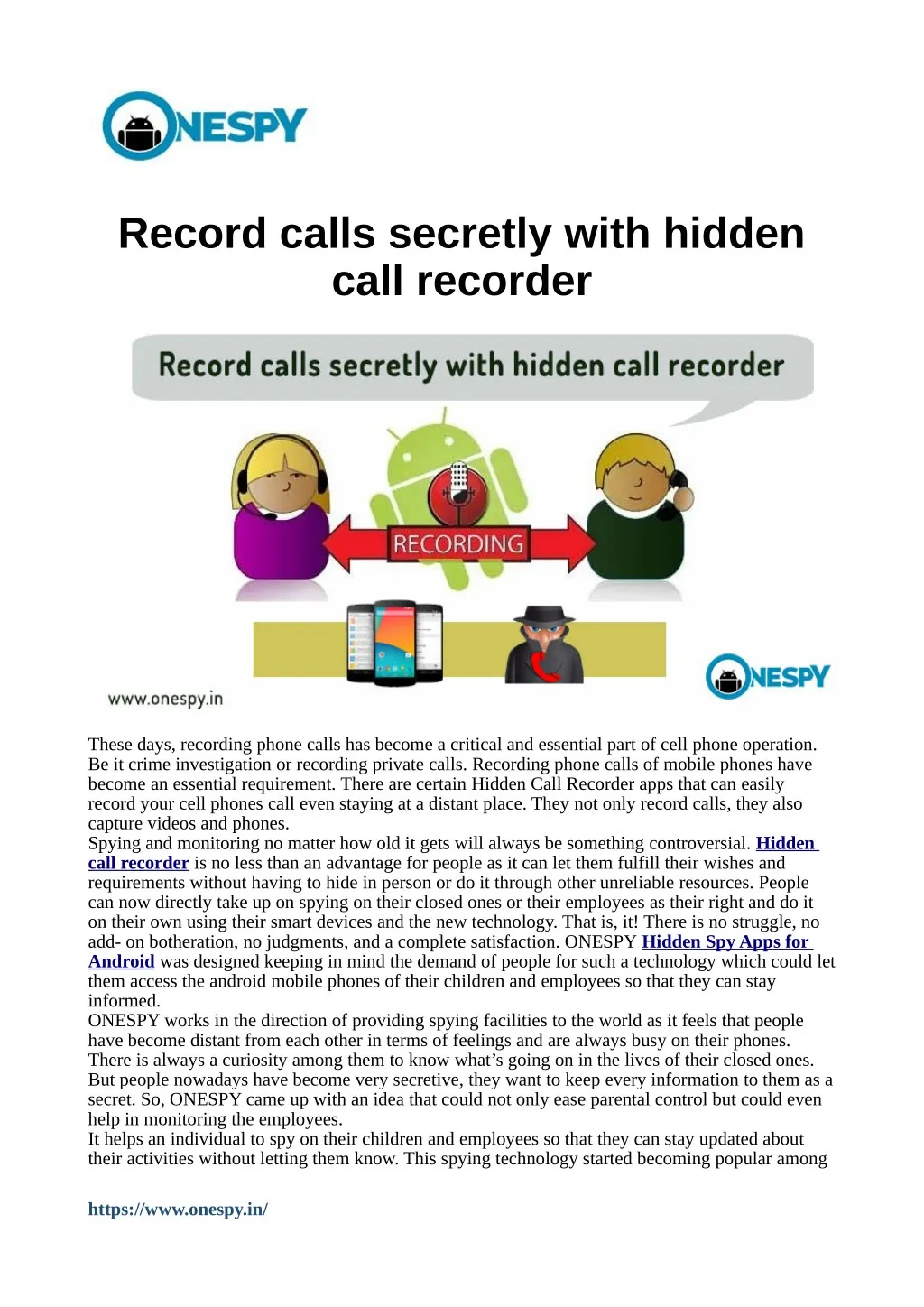 record calls secretly with hidden call recorder