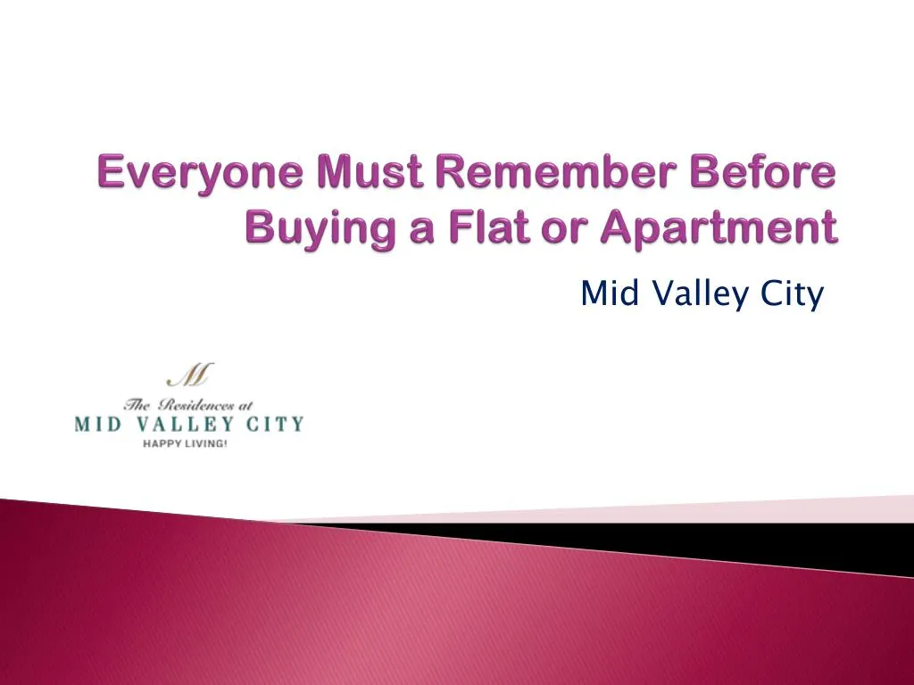 everyone must remember before buying a flat or apartment