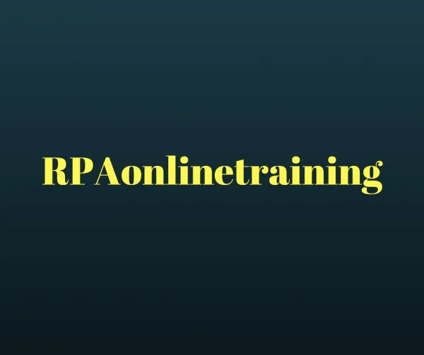 RPA Training in Hyderabad | Best RPA Online Training