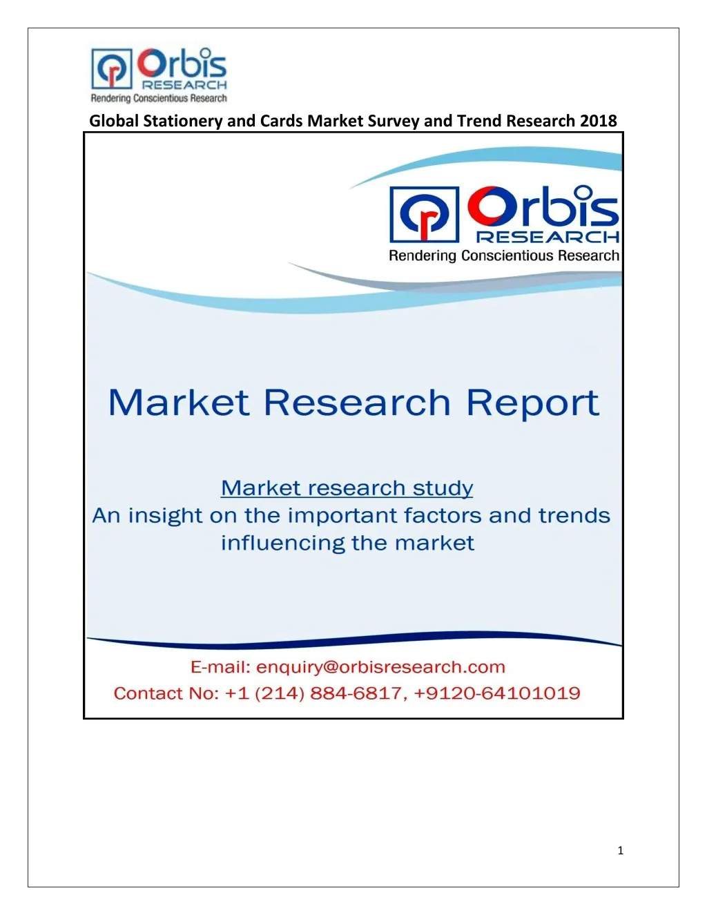 global stationery and cards market survey