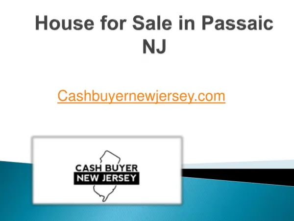 House for Sale in Passaic NJ - Cashbuyernewjersey.com