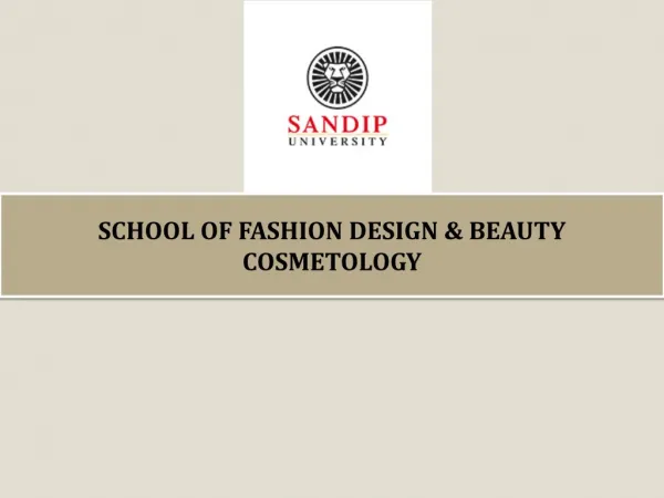School of Fashion design and cosmetology