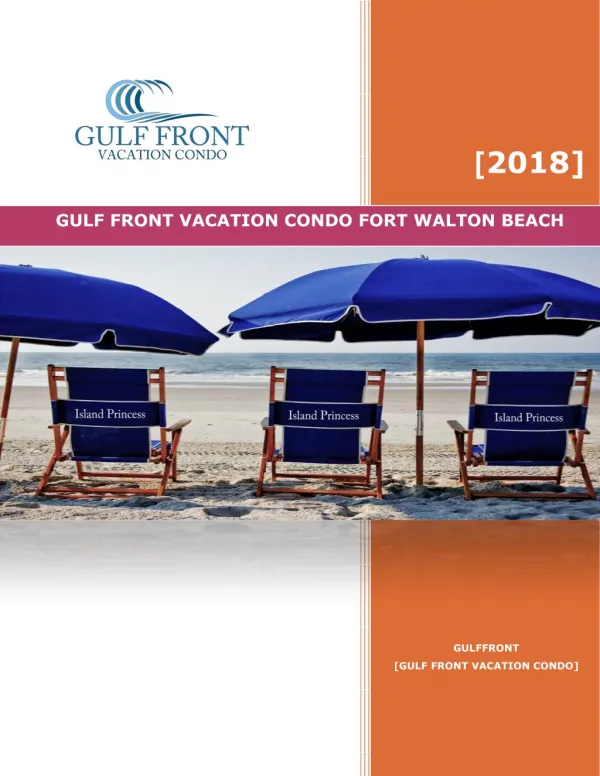 GULF FRONT VACATION CONDO FORT WALTON BEACH