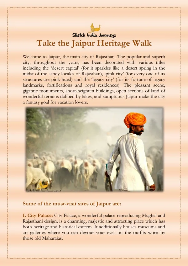 Take the Jaipur Heritage Walk