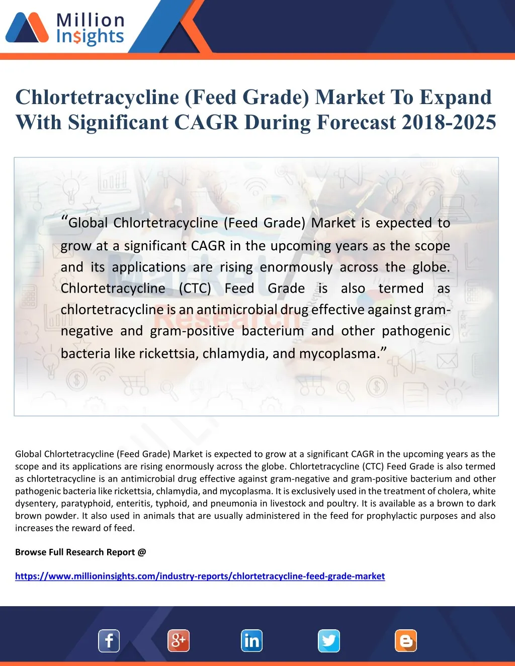 chlortetracycline feed grade market to expand