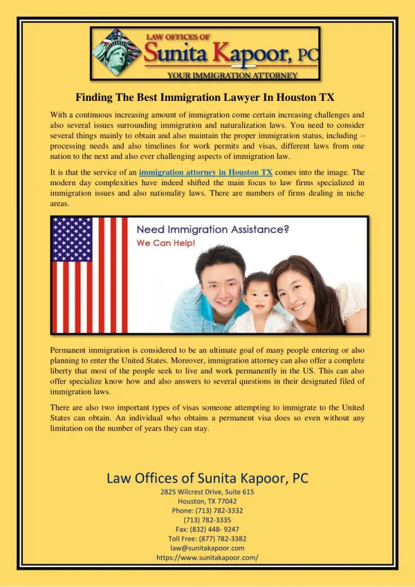 Finding The Best Immigration Lawyer In Houston TX With