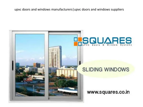 upvc doors and windows manufacturers|