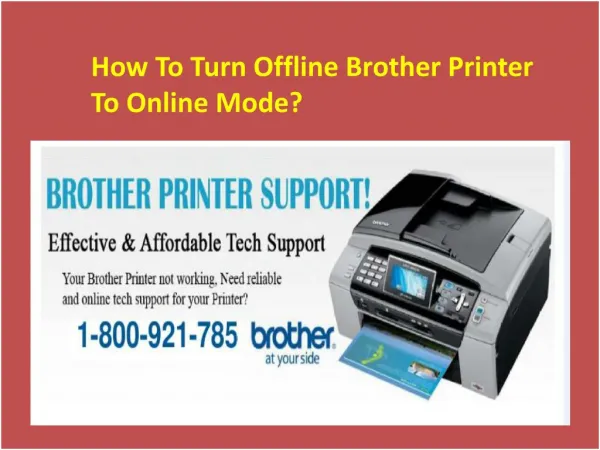 How To Turn Offline Brother Printer To Online Mode?