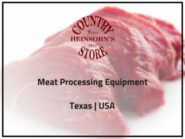 Meat processing equipment on sale | USA