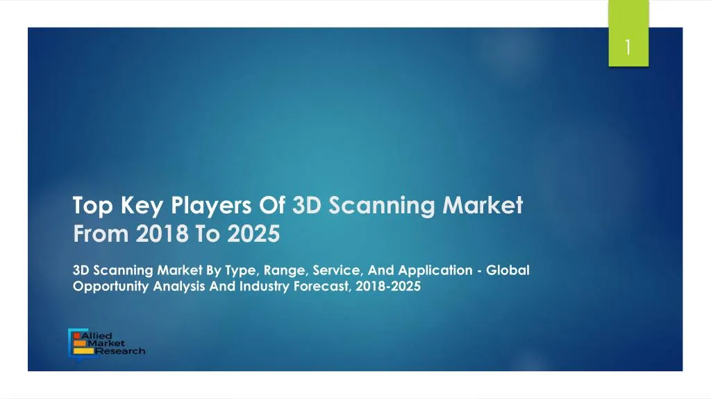 top key players of 3d scanning market from 2018 to 2025
