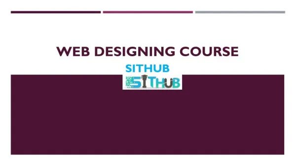 Web Designing Course | SEO Course in Delhi | SITHUB