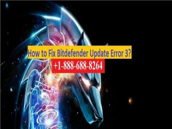 Fix Bitdefender Antivirus Update Error 3