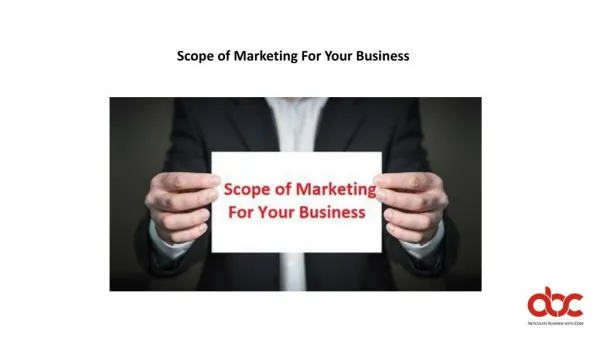 Scope of Marketing For Your Business - Ansi ByteCode