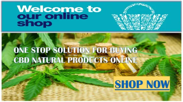 Online Store for Natural CBD Products | Shop Now