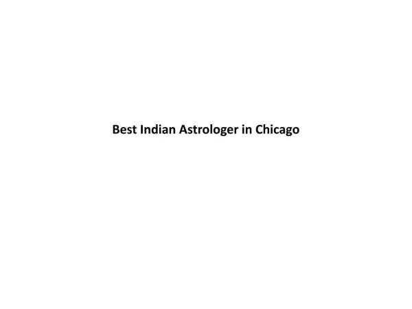 Best Indian astrologer in Chicago