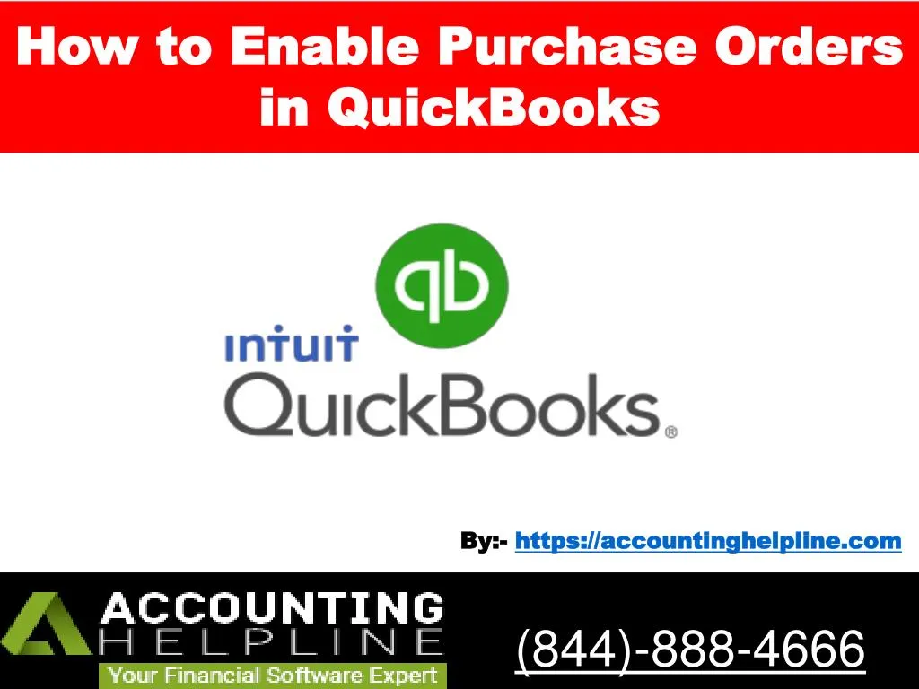 how to enable purchase orders in quickbooks