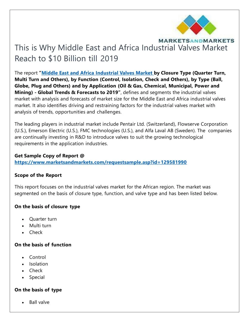 this is why middle east and africa industrial