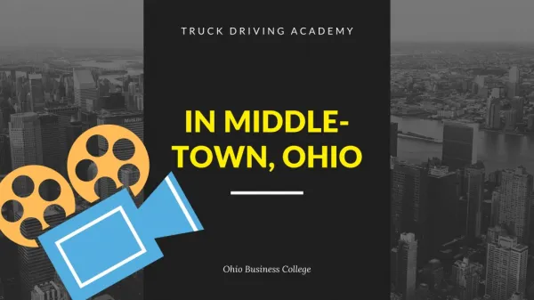 Ohio CDL Truck Driving School – Get Drive, Get Paid