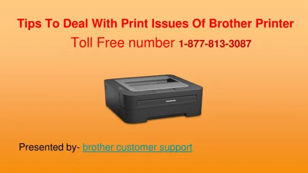 Brother printer phone number