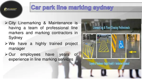 Car park line marking sydney