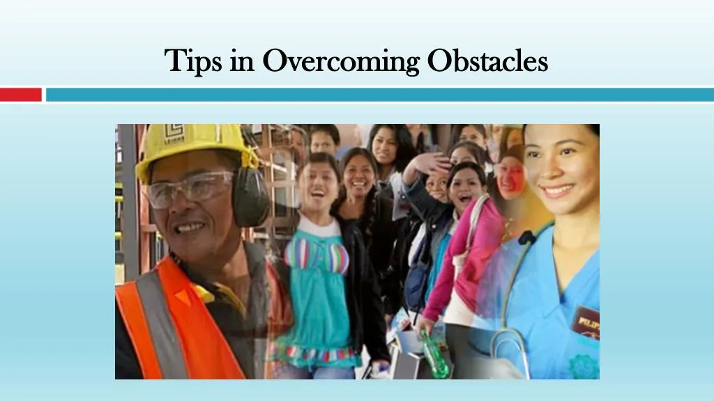 tips in overcoming obstacles