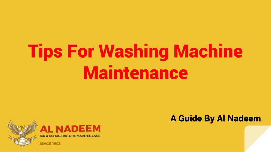 tips for washing machine maintenance