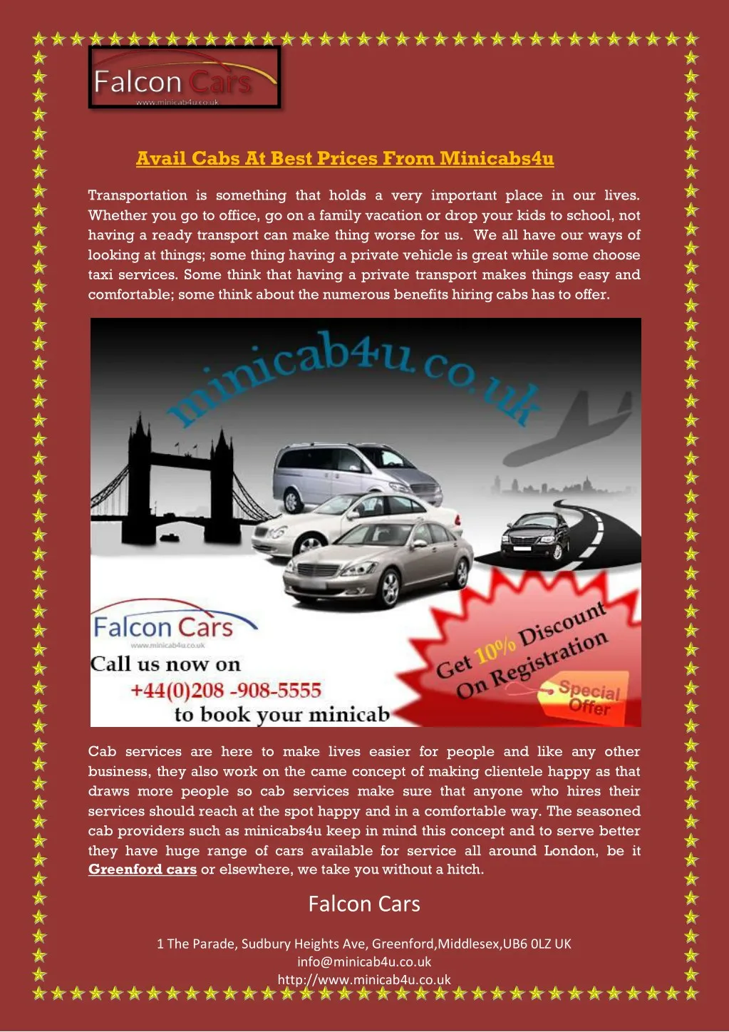 avail cabs at best prices from minicabs4u