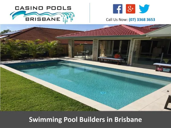 Swimming Pool Builders in Brisbane