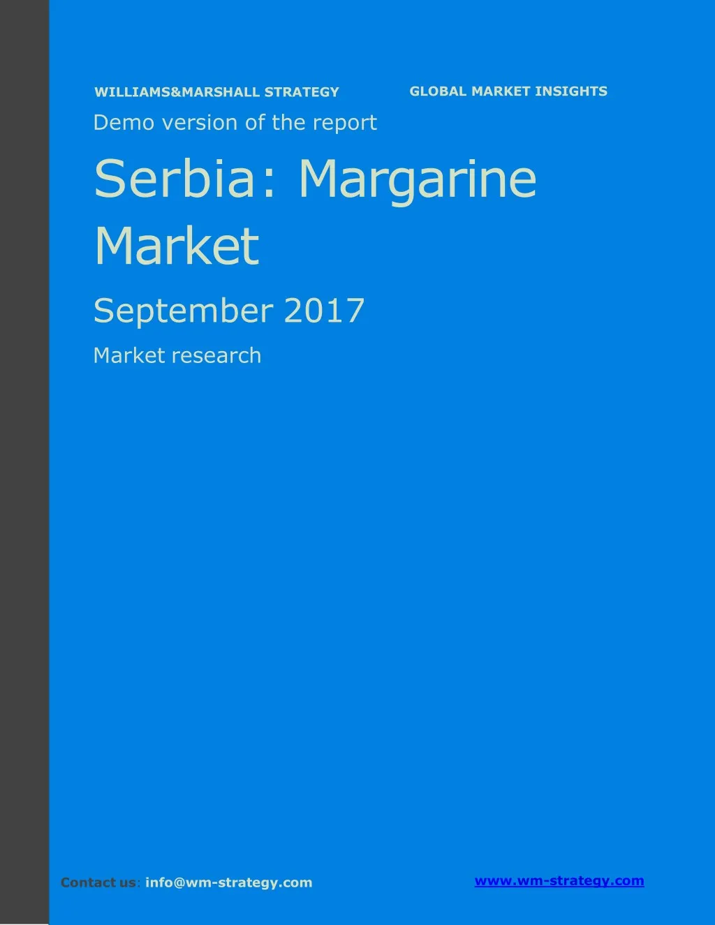 demo version serbia margarine market september