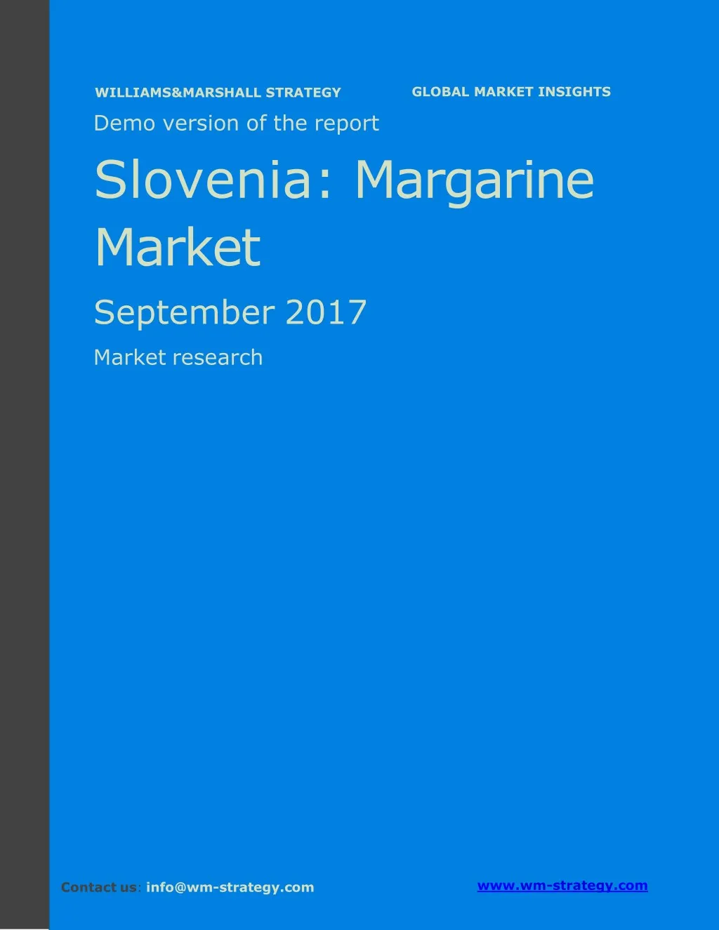 demo version slovenia margarine market september