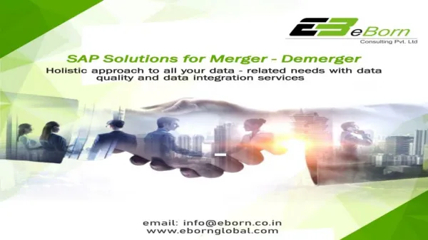 SAP Solutions for Demerger Merger