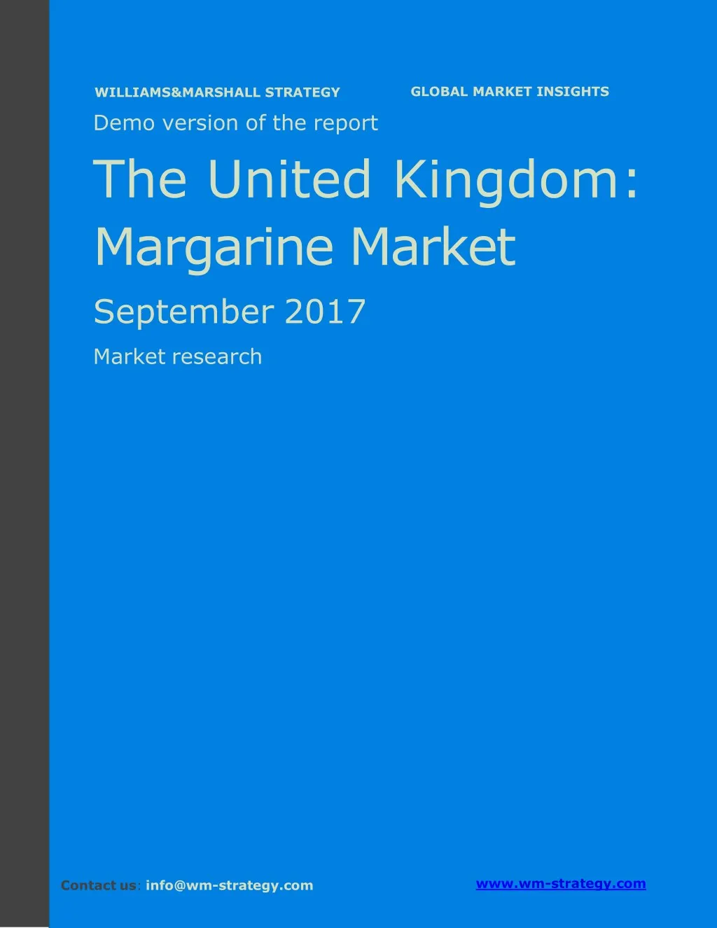 demo version the united kingdom margarine market