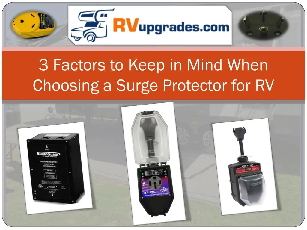 3 factors to keep in mind when choosing a surge protector for rv