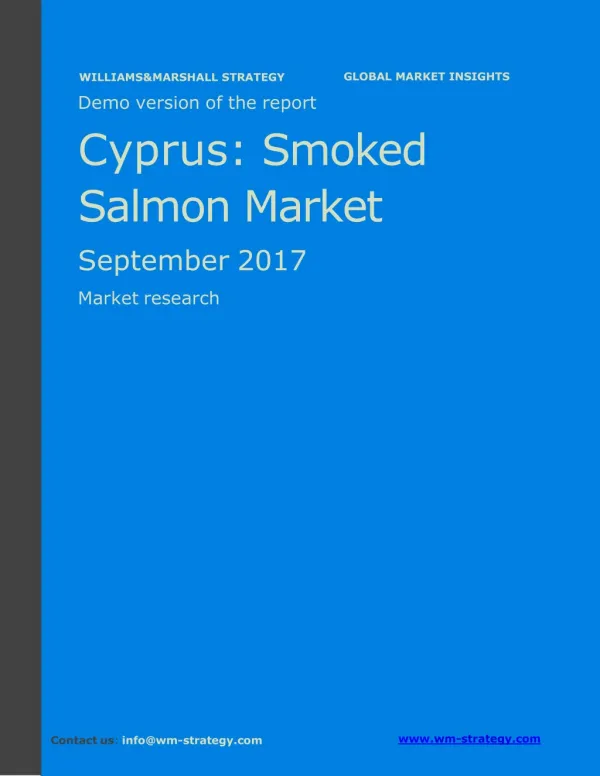WMStrategy Demo Cyprus Smoked Salmon Market September 2017