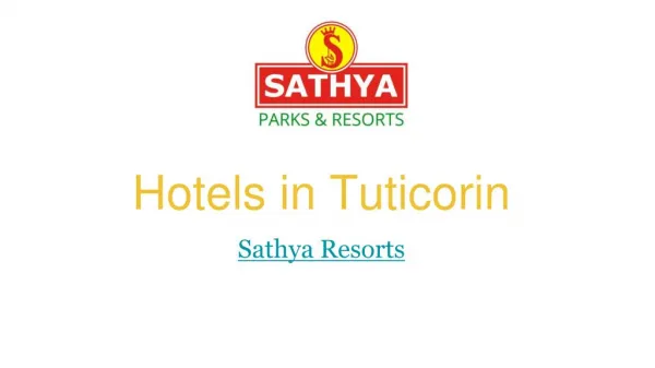 Hotels in Tuticorin | Sathya Resorts