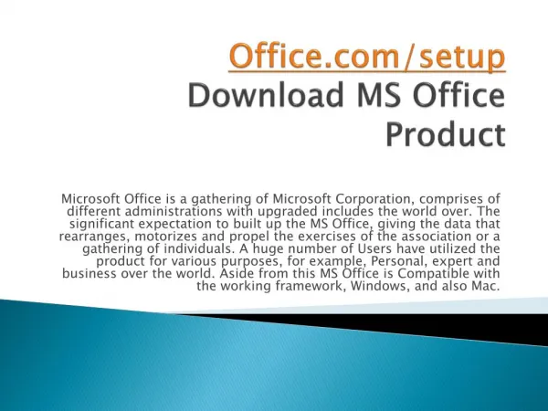 office com setup download ms office product
