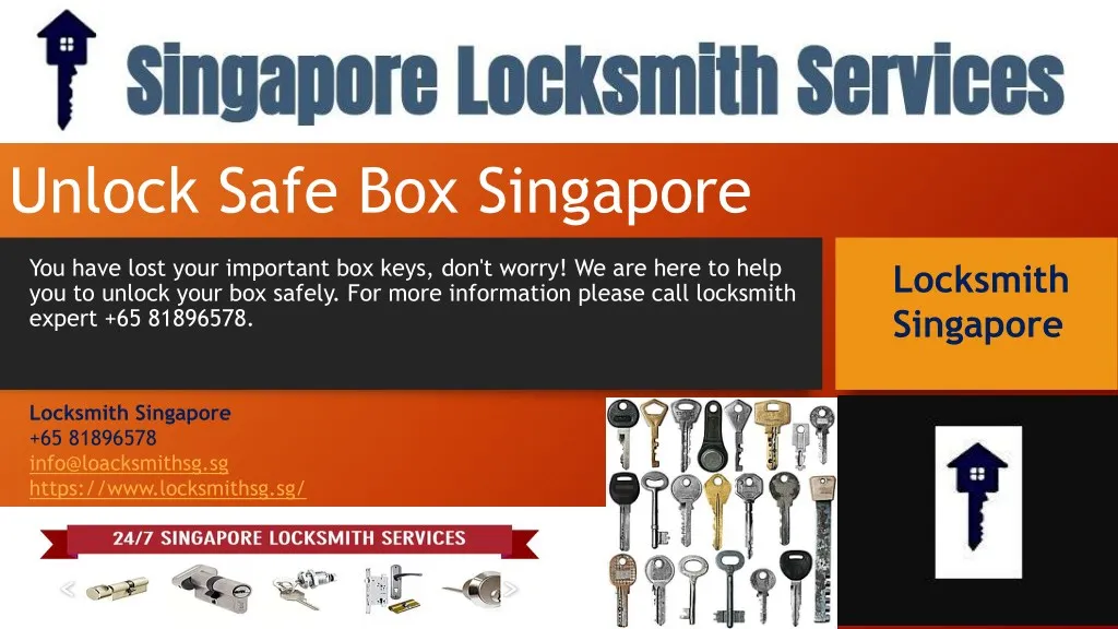 unlock safe box singapore