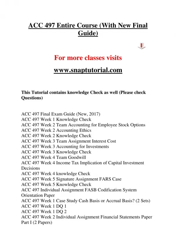 acc 497 entire course with new final guide