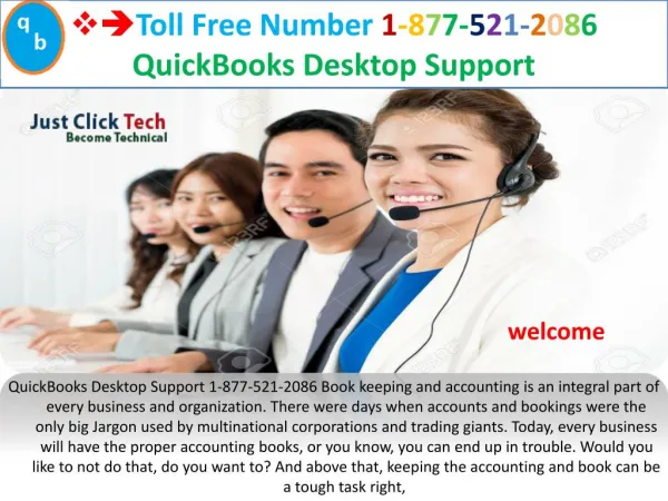 QuickBooks Desktop support 1877 521 2086