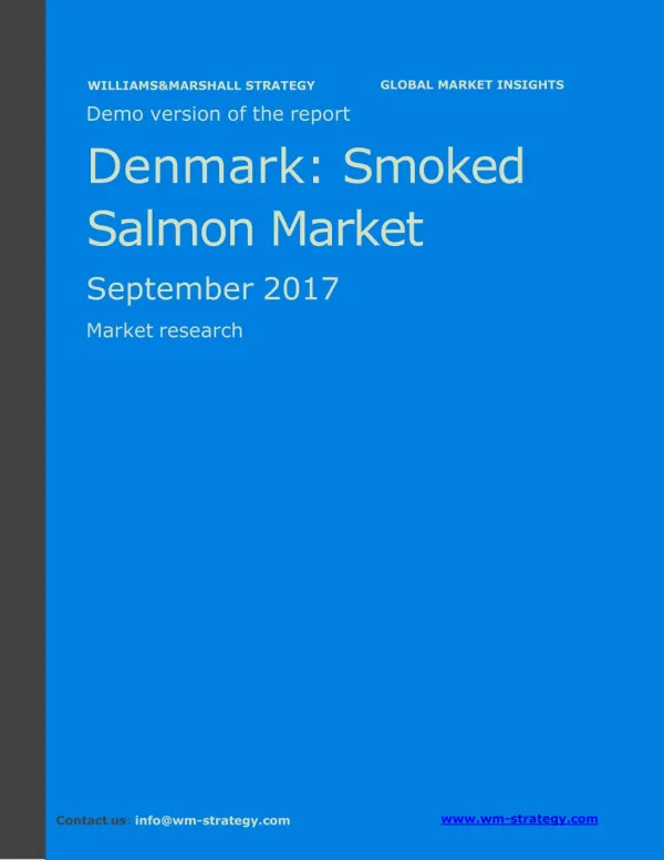 WMStrategy Demo Denmark Smoked Salmon Market September 2017