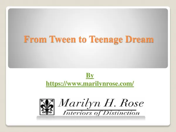 From Tween to Teenage Dream