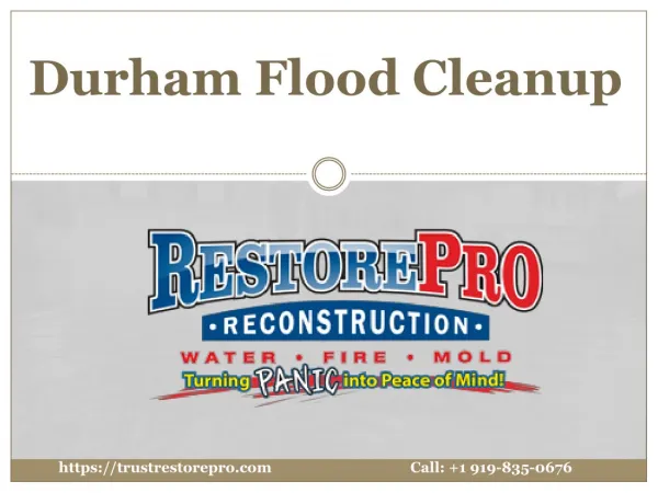 Durham Flood Cleanup & Restoration