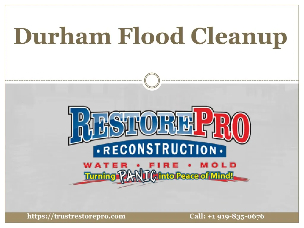 durham flood cleanup